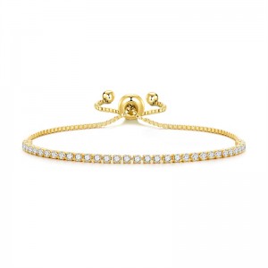 Gold vermeil chain custom 14K, 18K Gold Tennis Bracelets for Women