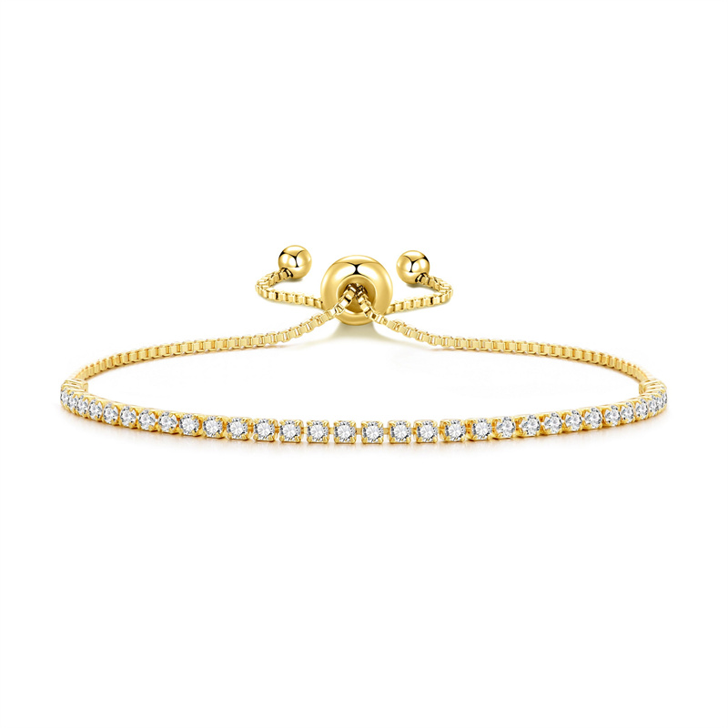 Gold vermeil chain custom 14K, 18K Gold Tennis Bracelets for Women