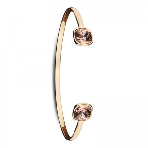 High-Polish Personalized Name Bangle Vermeil 14K Rose Gold