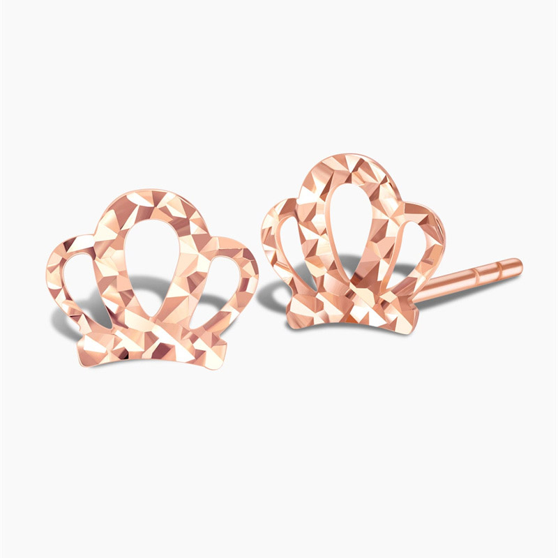 Jewelry manufacturer OEM ODM 14K Rose Gold Loca Earrings