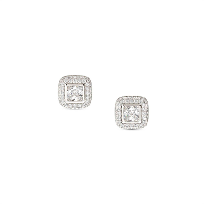 OEM Custom Fashion 925 Silver Jewelry CZ earrings