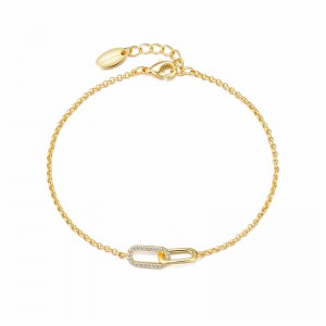 OEM ODM Chain Jewelry Manufacturer Paper Clip Bracelet