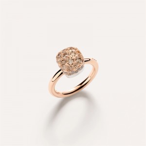 Outsource custom ring vermeil rose gold 18kt jewelry production