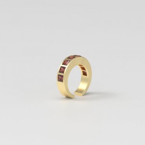 Personalized Double Name Ring with Pure gold plated manufacturer