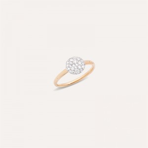 Personalized custom jewelry manufacturers ring small rose gold 18kt