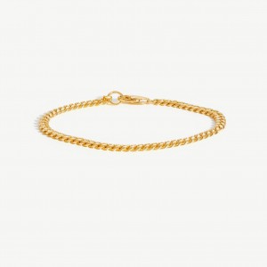 Compre joias elegantes e luxuosas com corrente de pulseira banhada a ouro personalizadas no atacado com desconto
