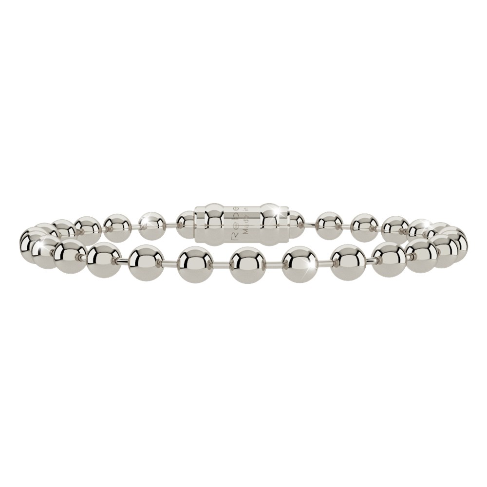 Rhodiumpläterad pärlkedja i silver eller koppararmband anpassade smycken för flickor