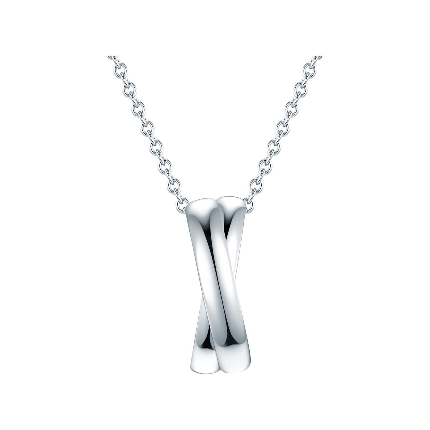 OEM/ODM šperky Stříbrný náhrdelník pokovený rhodiem OEM dodavatelé zakázkových jemných šperků