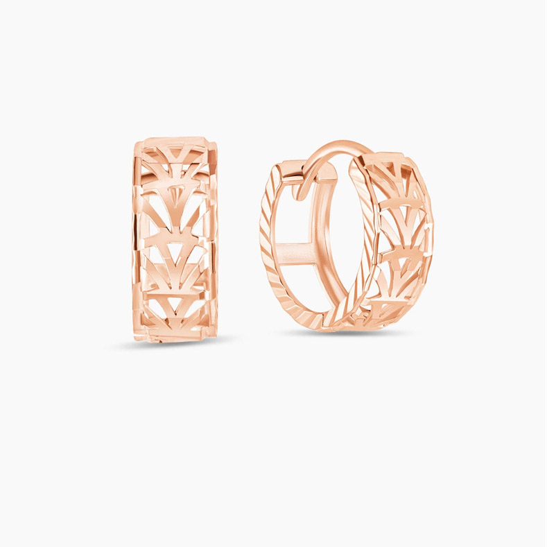 Rose Gold Huggie Earrings oem jewelry suppliers manufacturers