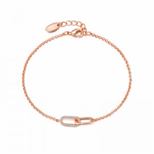 Rose gold plated bracelet OEM ODM jewelry supplier