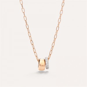 Silver Rose Gold Plated Necklace Jewellery online