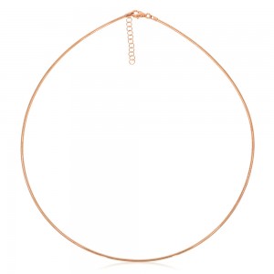 Collier en argent OEM ODM, fabricant de bijoux en or massif personnalisé slovaque, en vermeil en or rose