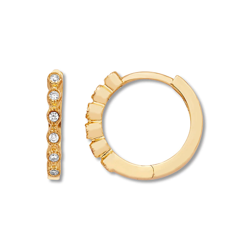 OEM/ODM Jewelry Sterling Silver Hoop Earrings 10K Yellow Gold monaróirí jewelry saincheaptha poircealláin