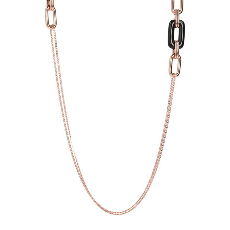 Schweden 925 Silberschmuck-Großhändler, maßgeschneiderte Chanel-Halskette mit zwei Strängen aus Naturstein