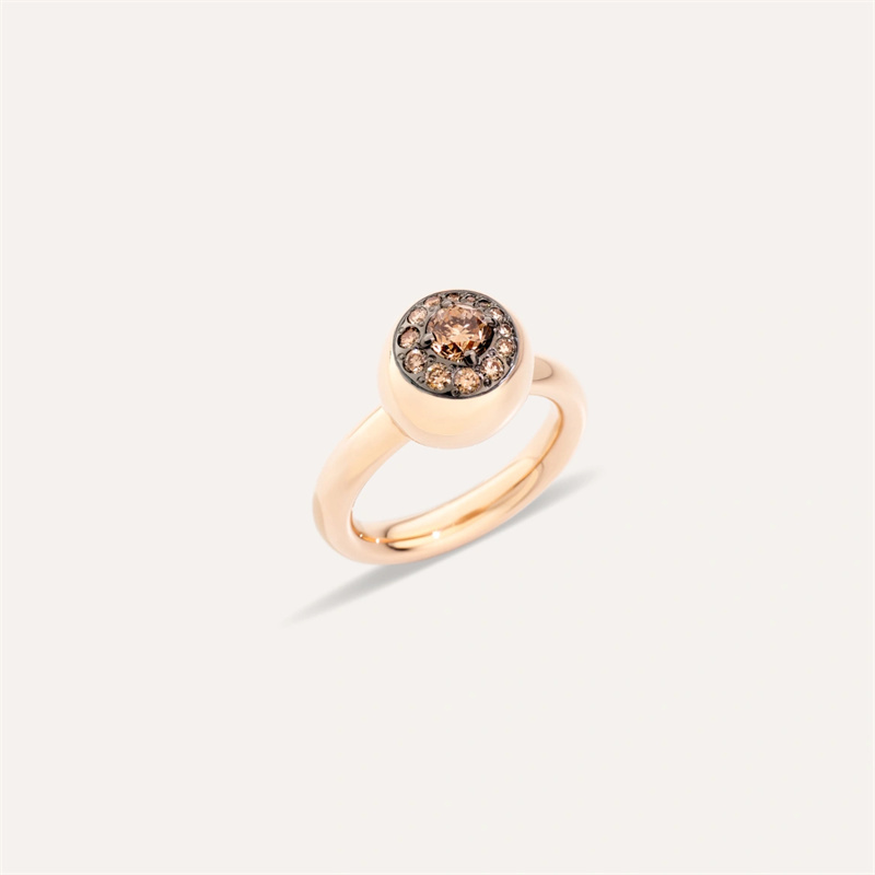 Gioielli in oro vermeil all'ingrosso per il tuo negozio anello personalizzato vermeil in oro rosa