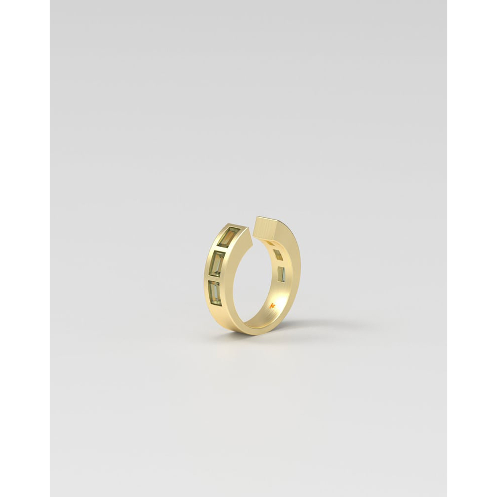 Anello da donna in argento sterling Gioielli personalizzati in oro vermeil per donna