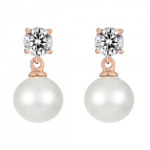 custom design pearl earrings silver jewelry manufacturers