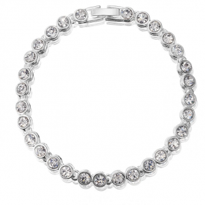 Bracelet de tennis plaqué argent 925, fabricant de bijoux de mode personnalisés, conception