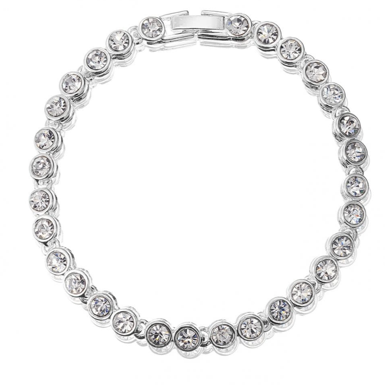 design personalizzato del produttore di gioielli di moda Bracciale tennis placcato argento 925