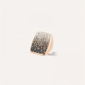 Custom fashion jewelry wholesale ring vermeil rose gold 18kt