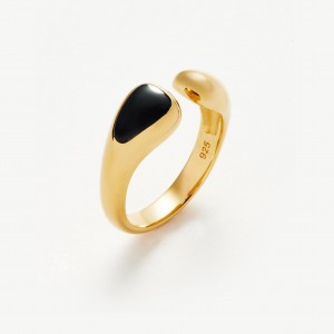 custom gold plated open ring jewelry wholesale