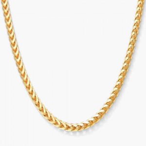 custom jewelry cuban link chain  gold plated Franco Chain 3mm