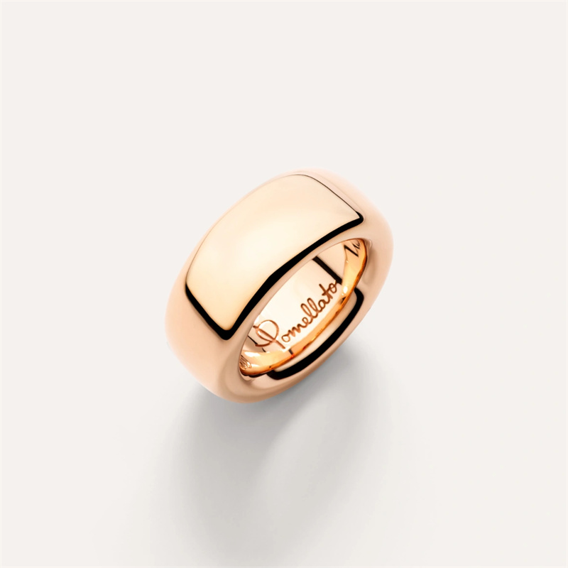 Niestandardowe pierścionki z imionami z prawdziwego srebra vermeil z różowego złota 18-karatowego