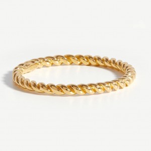 anillo personalizado en fabricante de joyas de plata vermeil de oro de 18k