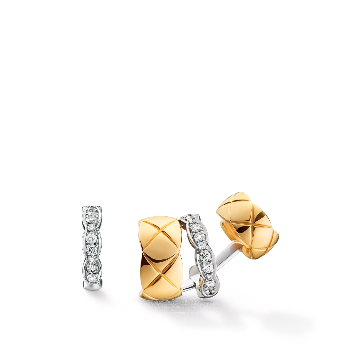orecchini personalizzati in argento sterling in bianco 18 carati e oro giallo gioielli OEM/ODM