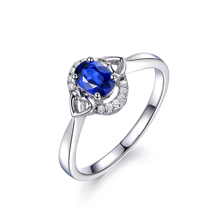 Custom Engros ring Sølv smykker Fremstilling Engros |Safir Ring Custom |CZ smykkedesign til kvinder