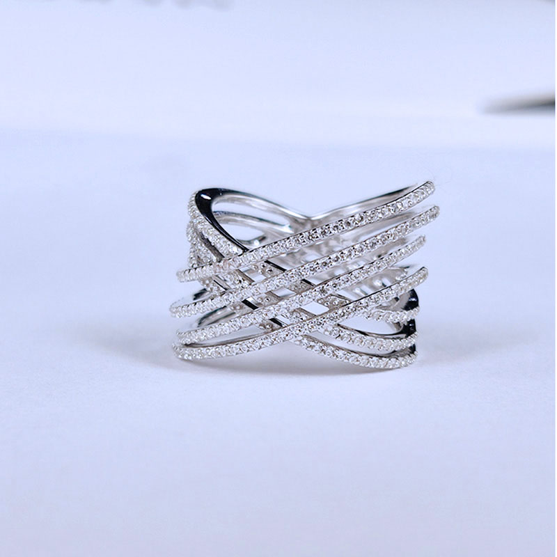 Personalizat cu ridicata Fashion CZ Ring Design |Bijuterii din argint |Fabricație de bijuterii placate cu aur de 18K