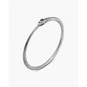 custom wholesale sterling silver 925  male ouroboros bracelet jewelry OEM ODM