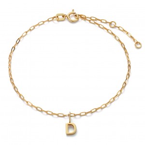 custom women bracelets OEM in 18k gold plated on silver