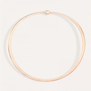 customized choker necklace vermeil rose gold 18kt