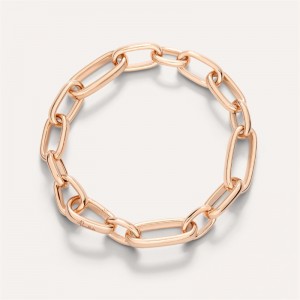 customized silver bracelets vermeil rose gold 18kt