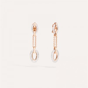 makes custom jewelry OEM ODM earrings vermeil rose gold 18kt